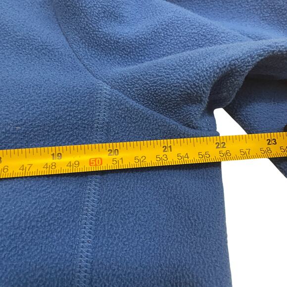 The North Face Men’s Medium Fleece Jacket | Blue Zip-Up, Gray Chest Pocket - Picture 7 of 9